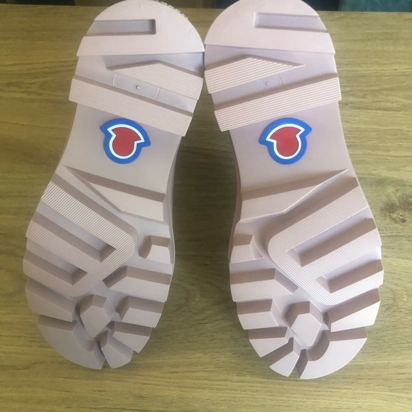 NIB $550 Moncler Loftgrip Block Heel Rain Boot 11US / 41EU, PINK! - Picture 14 of 15